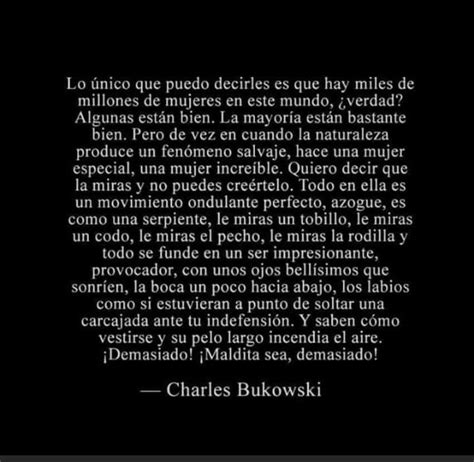 frases de charles bukowski mujeres